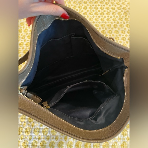 Leather Coach Purse Tote with strap Mink Color - Picture 5 of 7